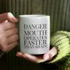 1 Count, 11oz, Tableware Ceramic Mug, White with Black Text, Ideal Gift for Dad on Thanksgiving & Valentine'S Day,