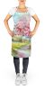 NEW Michigan Apple Blossoms in Watercolor Apron Cooking Kitchen Server Baking Crafts Gardening for Adult Women Men, Unisex, Large, Multicolor