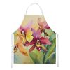 Orchids in Watercolor Apron Cooking Kitchen Server Baking Crafts Gardening for Adult Women Men, Unisex, Large, Multicolor