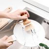 Wooden Pot Dish Washing Brush Bamboo Scruber Tableware Washing Cleaning Kitchen Supplies Home Sink Dishwashing Gadgets Tools